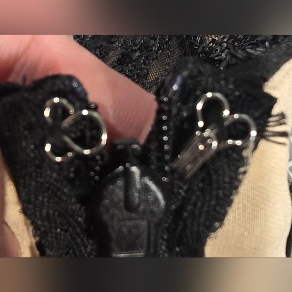 Lulu's Purely Passionate Beige And Black Sequin Bodysuit Size Medium - Picture 6 of 7